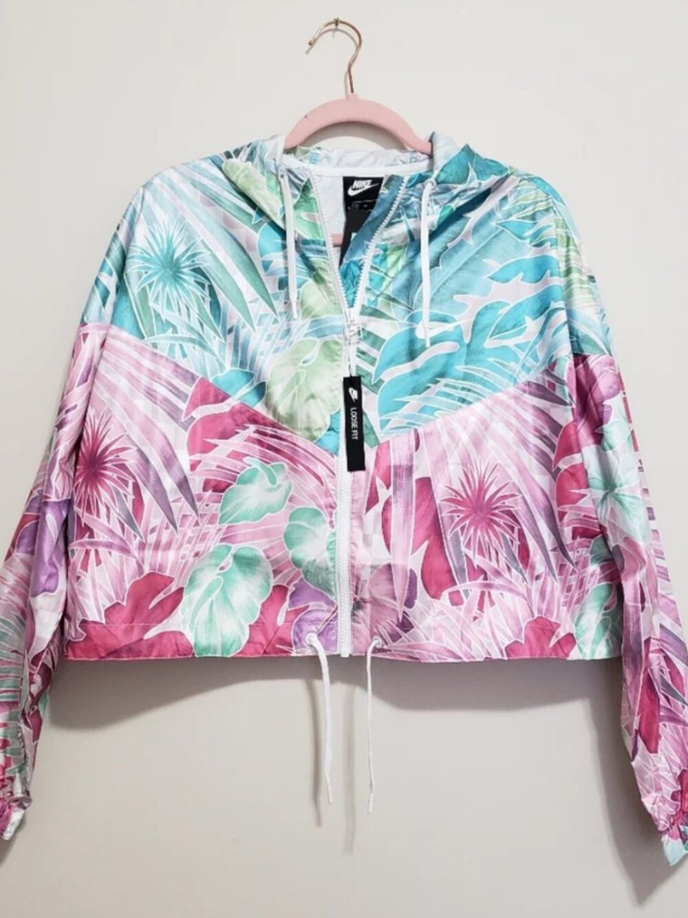 Nike Cropped Windrunner Tropical Jacket M Like New!